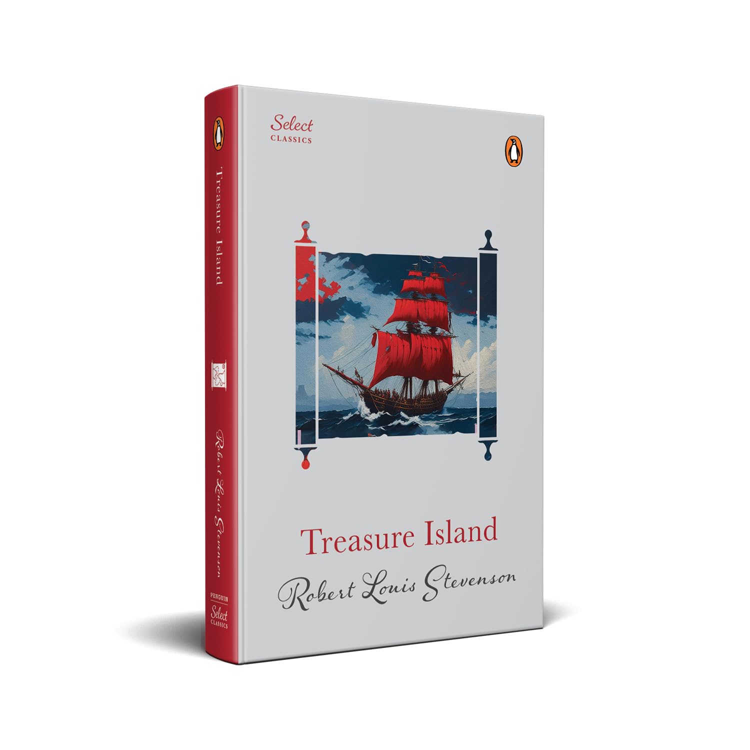 Front cover of the book 'Treasure Island (HB) (Select Classics)' by Robert Louis Stevenson.