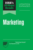 Front cover of the book 'HBR's 10 Must Reads on Marketing, Updated and Expanded (featuring "Marketing Myopia" by Theodore Levitt)' by Review, Harvard Business.