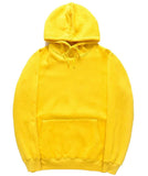 Front cover of the book 'Sheng Xi Mens Casual Hooded Pullover Coat Drawstring Solid Sweatshirts Yellow M' by Vincent Delecroix.
