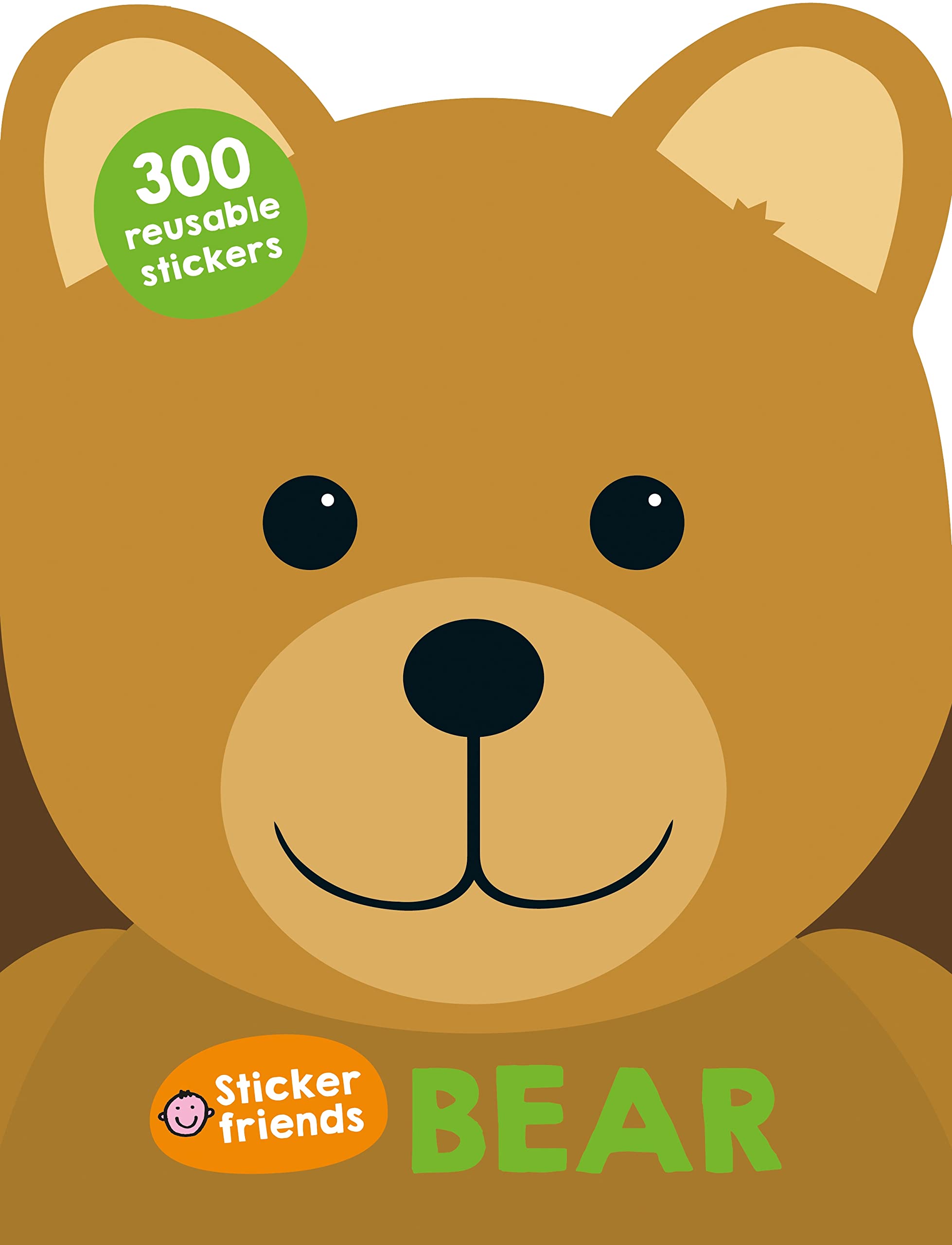 Front cover of the book 'Sticker Friends: Bear: 300 Reusable Stickers' by Roger Priddy.