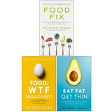 Front cover of the book 'Mark Hyman Collection 3 Books Set (Food Fix, Food WTF Should I Eat, Eat Fat Get Thin)' by Dr. Mark Hyman.