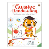 Front cover of the book 'Cursive Handwriting: Workbook of Capital and Small Letters' by Penguin.