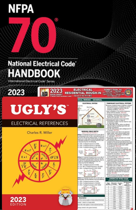 NFPA 70, National Electrical Code Handbook, 2023 Edition Hardcover National Electrical Code Quick-Card Based On the 2023 NEC and Ugly’s Electrical References, 2023 Edition - NYBooksHub