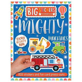 Front cover of the book 'Big Stickers for Little Hands: Mighty Machines' by Make Believe Ideas.