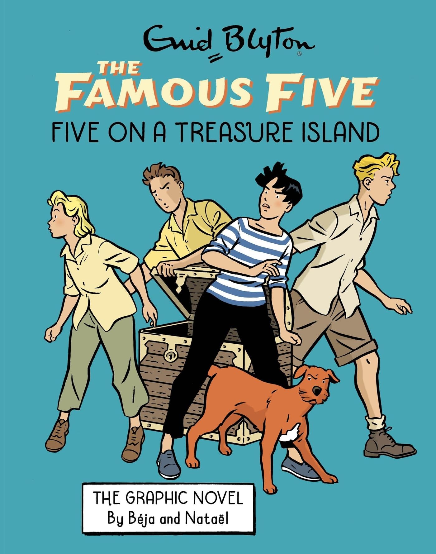 Front cover of the book 'Famous Five Graphic Novel: Five on a Treasure Island: Book 1' by Blyton, Enid.