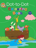 Front cover of the book 'Dot-To-Dot Colouring Level 1 to 4' by Om Books.