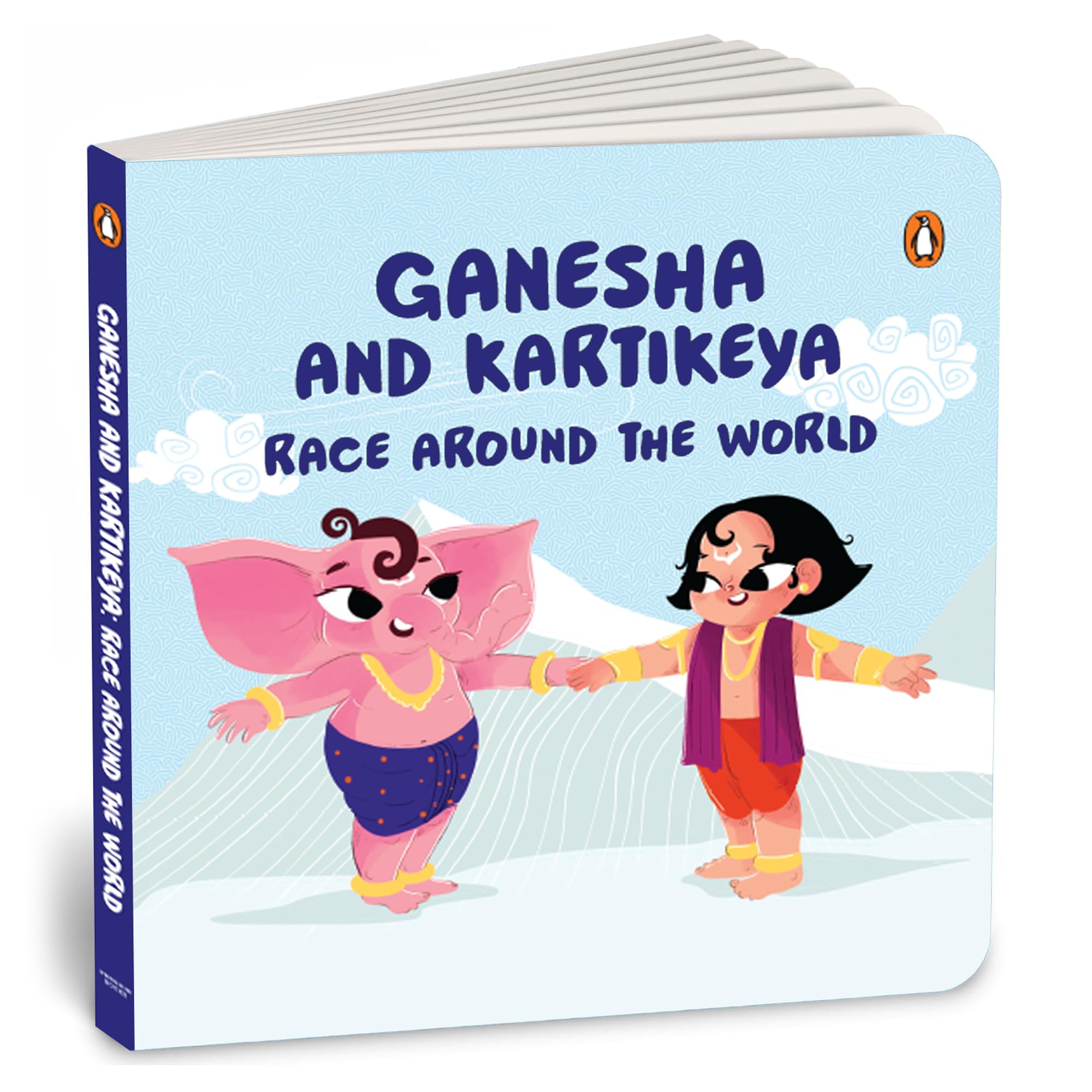 Front cover of the book 'Tales of Hindu Gods and Goddesses: Ganesh and Kartikeya Race' by Pengiun.