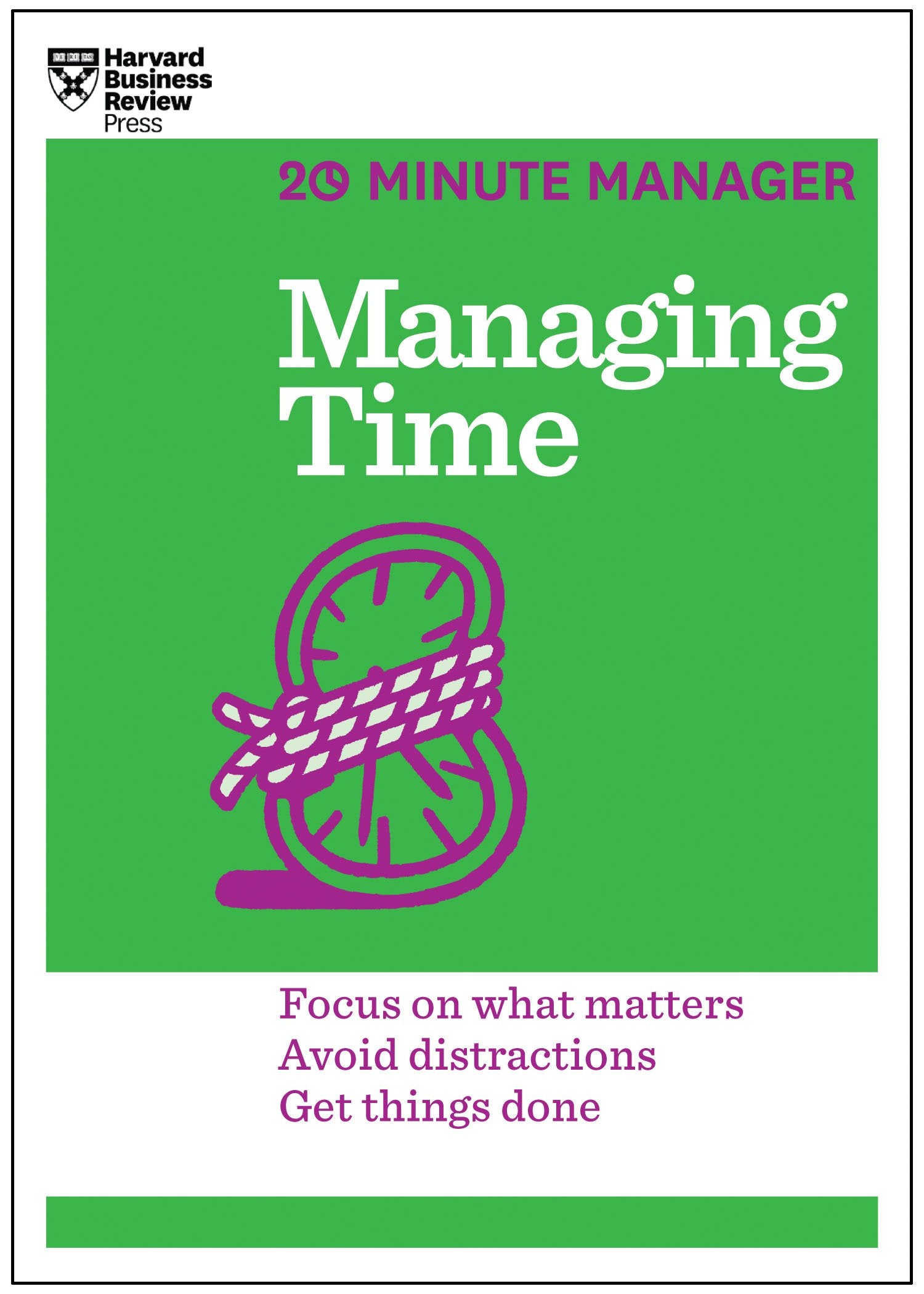 Front cover of the book 'Managing Time (HBR 20-Minute Manager Series)' by Harvard Business Review.