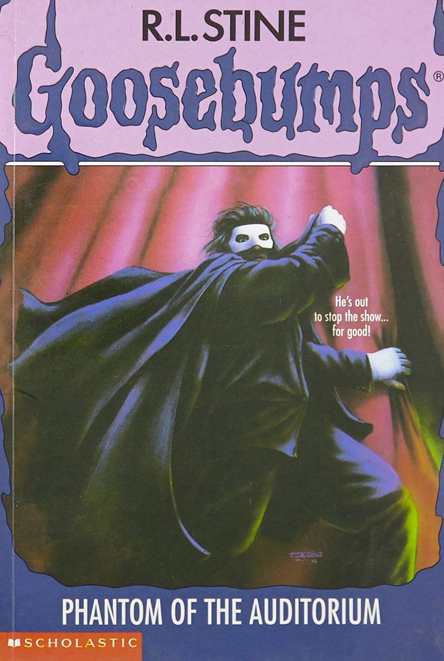 Front cover of the book 'Phantom of the Auditorium (Goosebumps #24)' by R.l Stine.