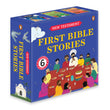 Front cover of the book 'First Bible Stories (New Testament): Box set of Six Illustrated Bible Stories for Kids I Inspiring Tales | Ages 5+ [Peng' by Penguin.