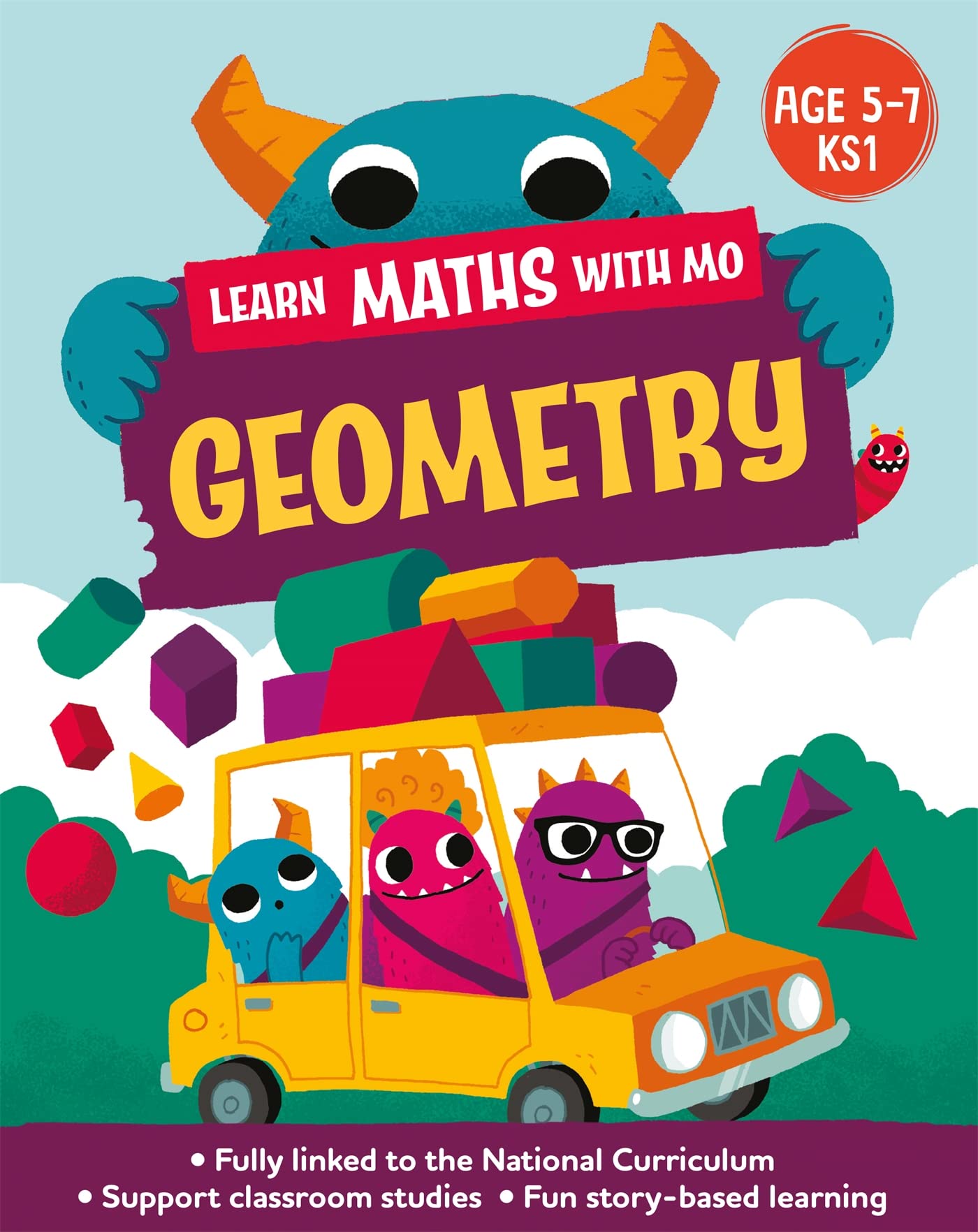 Front cover of the book 'Wayland Learn Maths with Mo Geometry.' by Koll, Hilary.