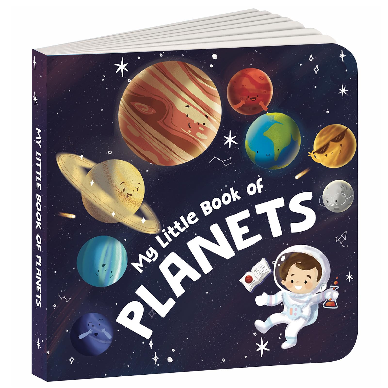 Front cover of the Board Book book 'My Little Book of Planets: My Little Book of Planets| A Rhyming Solar System Board Book| For Kids Ages 3+| [Penguin Earl' by Penguin.