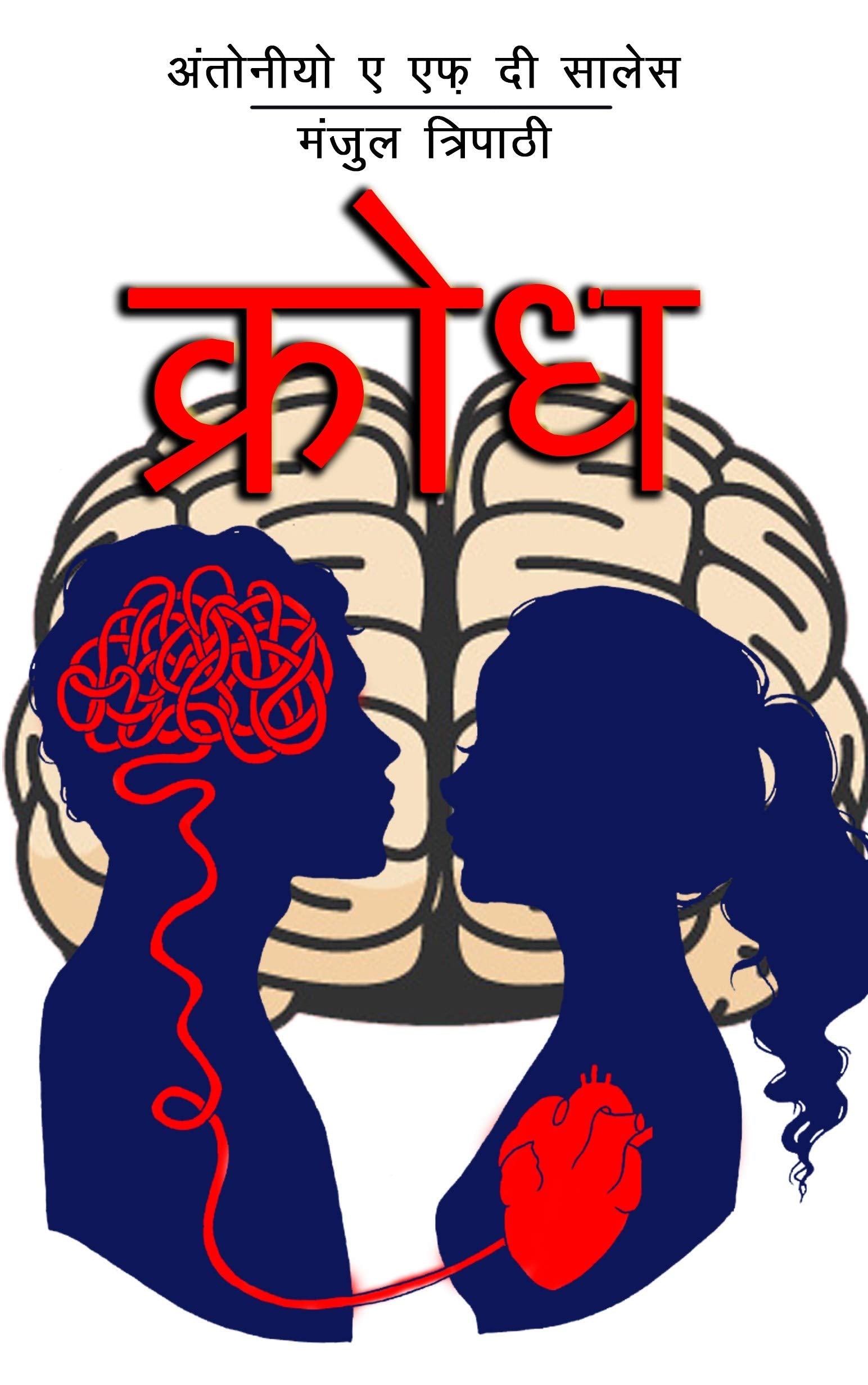 Front cover of the book 'Krodh' by Manjul Tripathi.