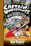 Front cover of the book 'Captain Underpants #12: Captain Underpants and the Sensational Saga of Sir Stinks-A-Lot' by Dav Pilkey.