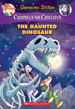 Front cover of the book 'The Haunted Dinosaur (Creepella Von Cacklefur #9)' by Geronimo Stilton.