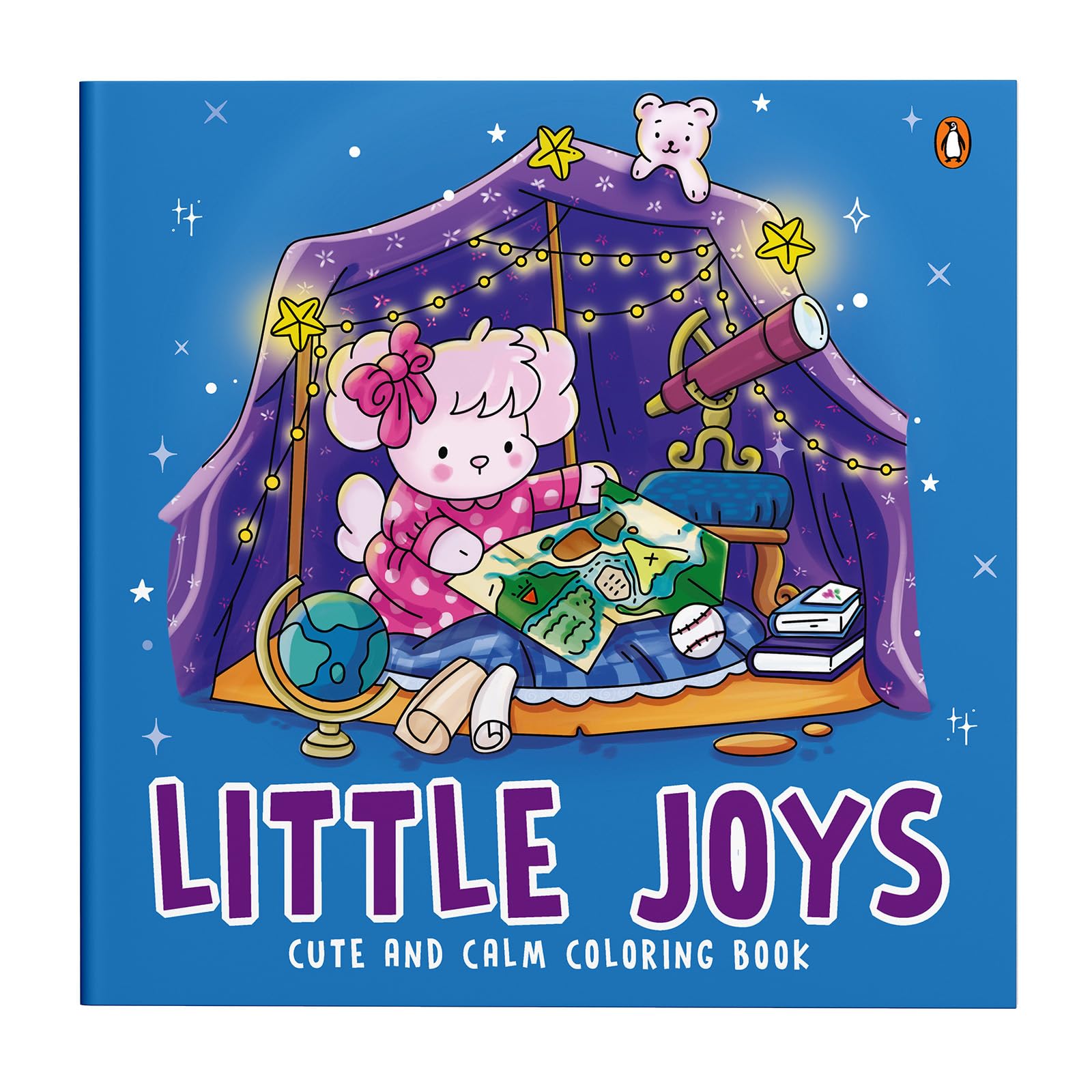 Front cover of the book 'Cozy Spaces - Cute and Calm Coloring Book: Cute & Cozy Coloring Book for All Ages | Illustrations for Mindfulness & Art' by Na.