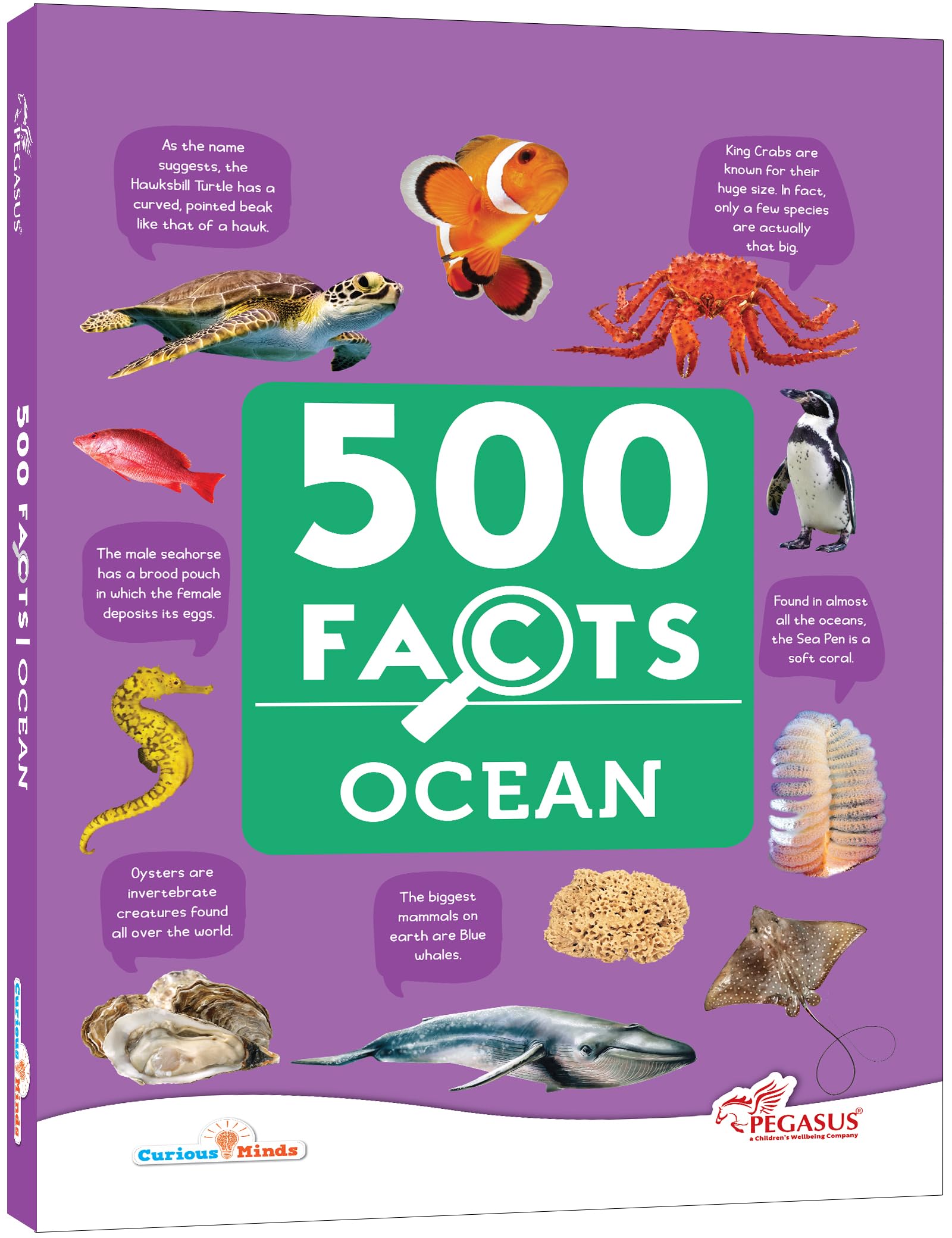 Front cover of the book 'Sea World -- 500 Facts' by Pegasus.