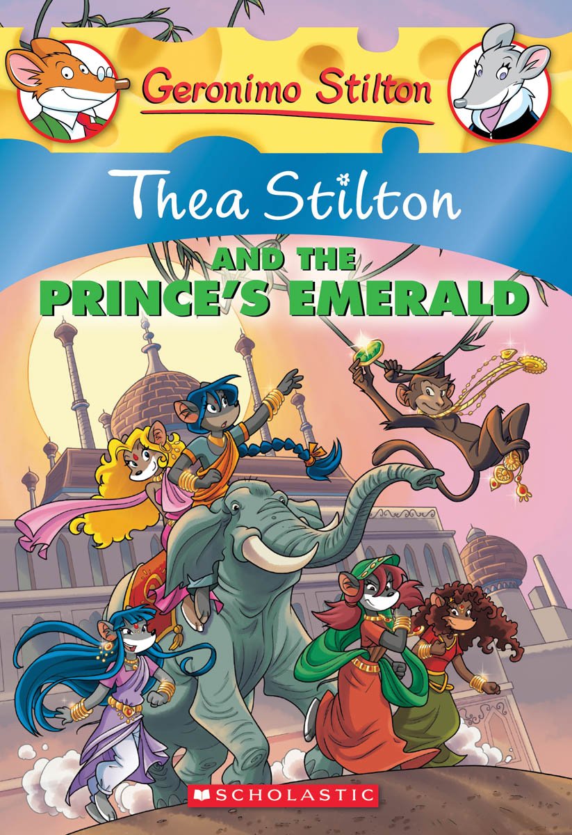 Front cover of the book 'Thea Stilton and the Prince's Emerald (Thea Stilton #12): A Geronimo Stilton Adventure' by Elisabetta Dami.