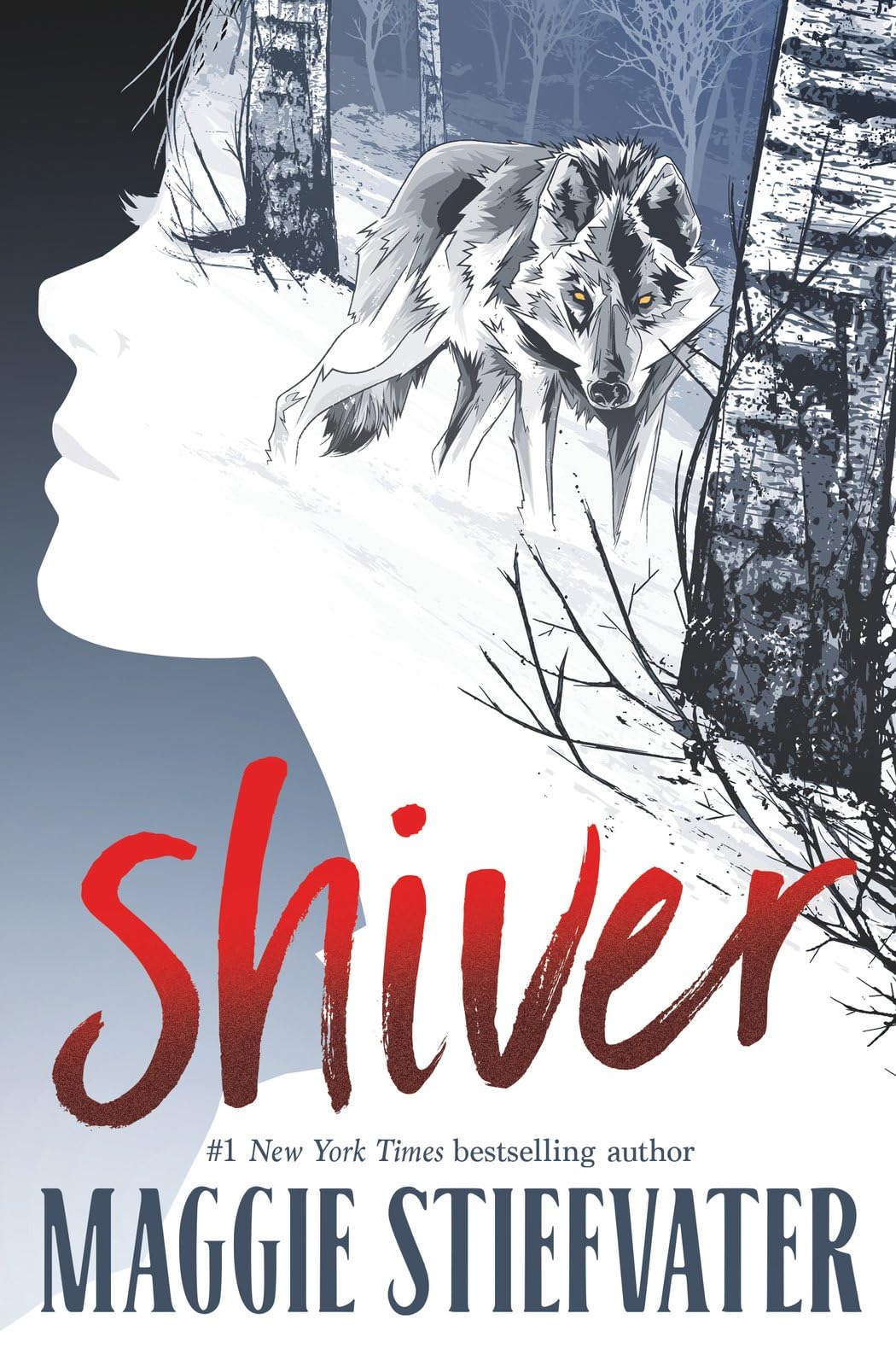 Front cover of the book 'Shiver' by Maggie Stiefvater.
