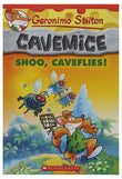 Front cover of the Paperback book 'Shoo, Caveflies! (Geronimo Stilton Cavemice #14) GERONIMO STILTON' by Scholastic.