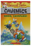 Front cover of the Paperback book 'Shoo, Caveflies! (Geronimo Stilton Cavemice #14) GERONIMO STILTON' by Scholastic.