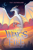 Front cover of the book 'ACCGUYS Wings Of Fire #14: The Dangerous Gift' by Tui T. Sutherland.