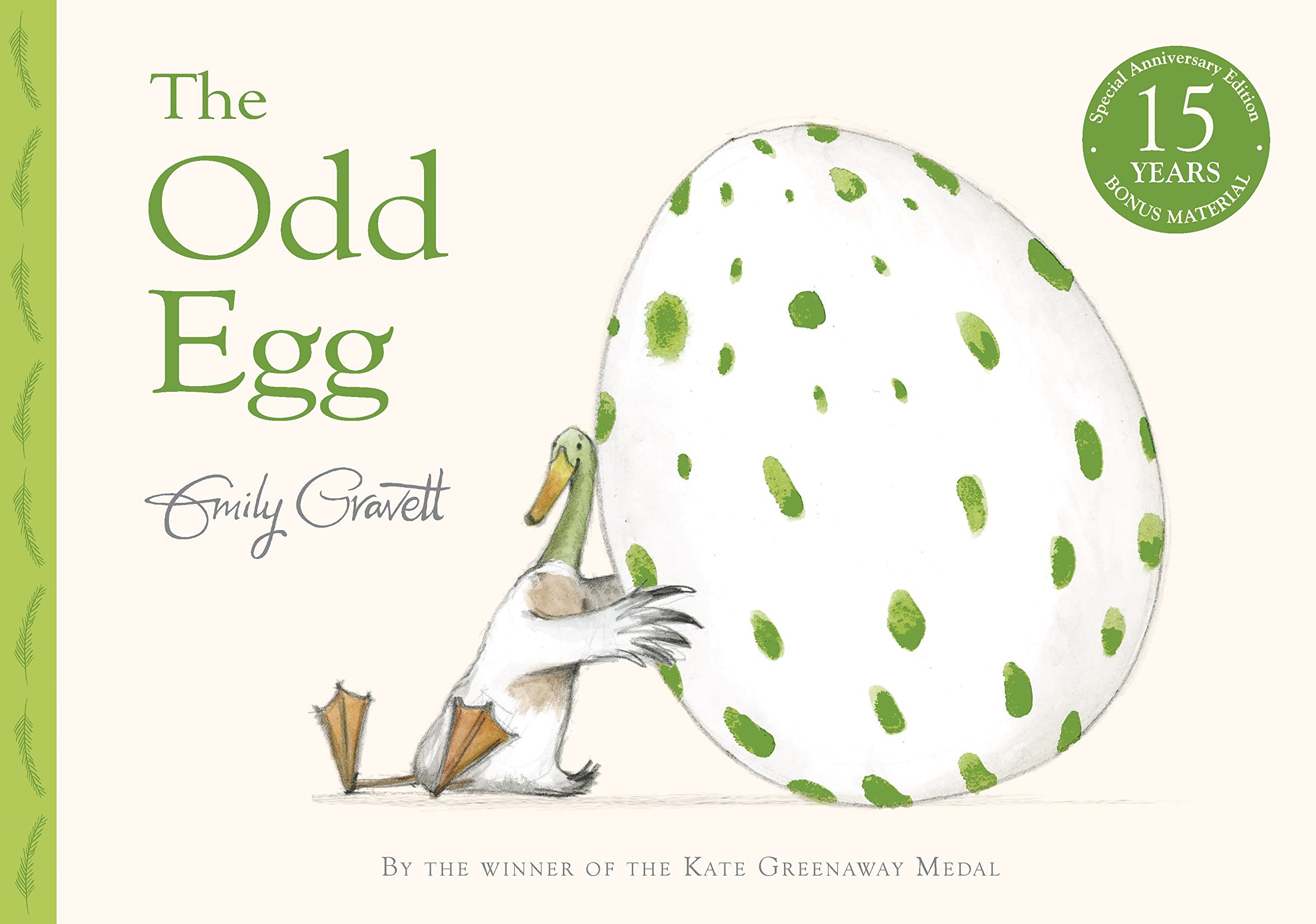Front cover of the book 'Odd Egg, The: Special 15th Anniversary Edition with Bonus Material' by Emily Gravett.