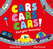 Front cover of the book 'Cars Cars Cars!: Find Your Favourite (50 to Follow and Count)' by Donna David.