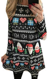 Front cover of the book 'WSPLYSPJY Women's Long Sleeve Printing Christmas Santa Claus Dress Black XXL' by Dr B S Patil.