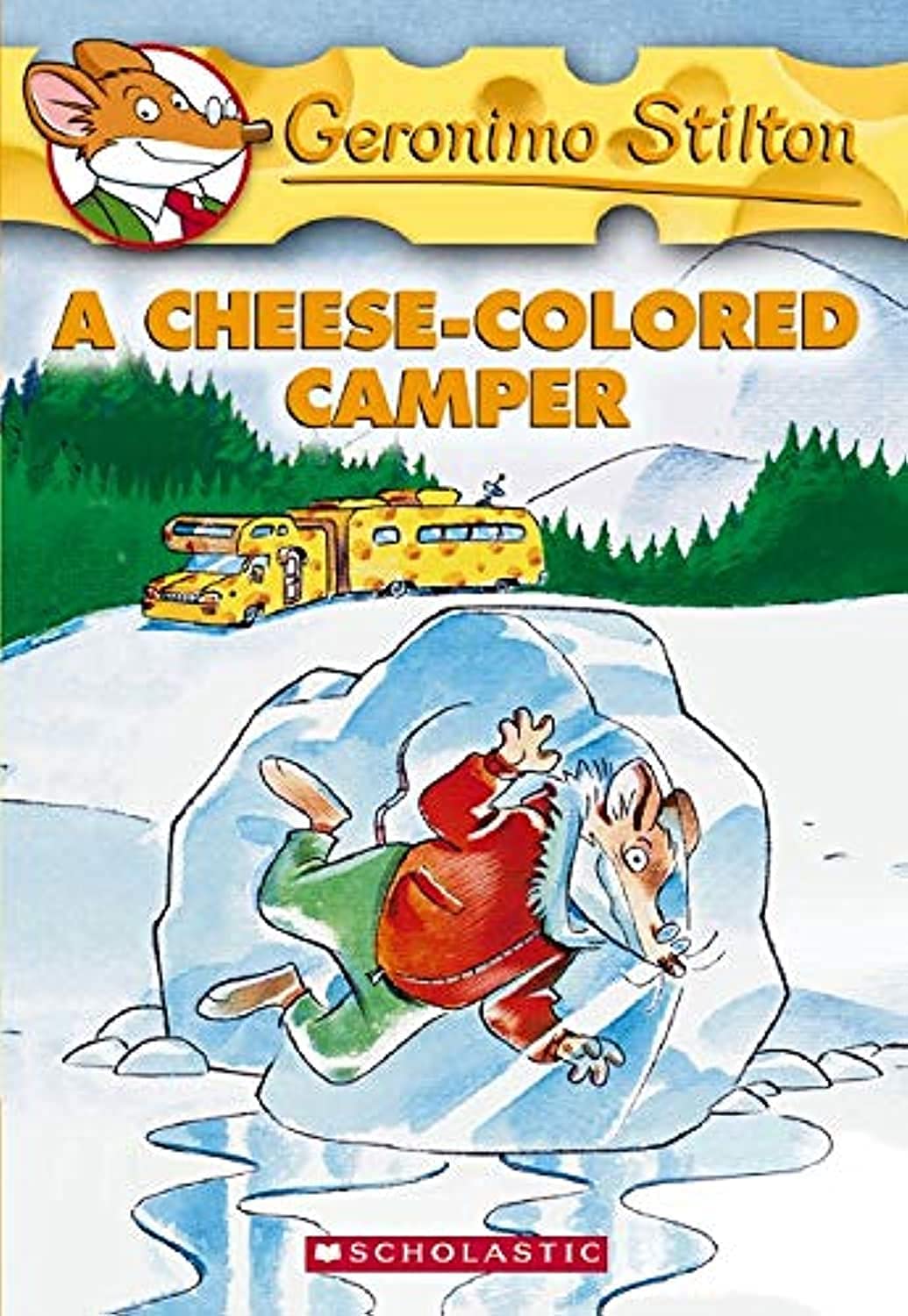 Front cover of the book 'A Cheese-Colored Camper (Geronimo Stilton, No. 16)' by Stilton Geronimo.