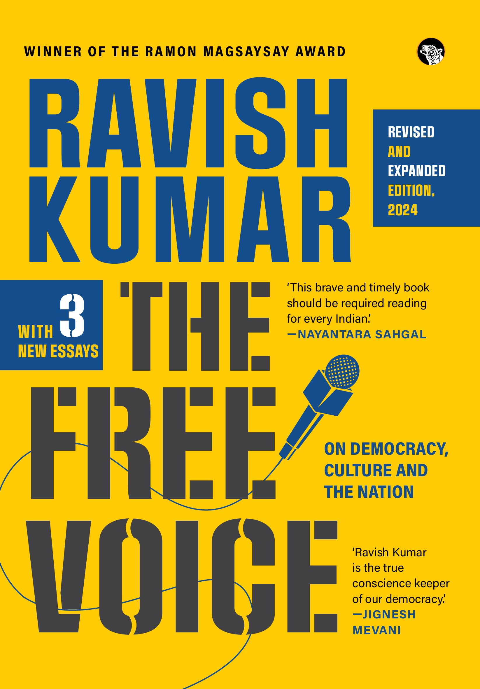 Front cover of the book 'The Free Voice: On Democracy, Culture And The Nation (Revised And Updated Edition)' by Ravish Kumar.