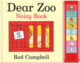 Front cover of the book 'TenderTouches Dear Zoo Noisy Book' by Rod Campbell.