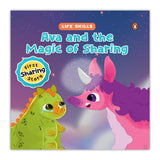 Front cover of the book 'Life Skills Series-Ava and the Magic of Sharing: Power of Sharing, Empathy & Friendship | A Heartwarming Illustrated Tal' by Pengiun.