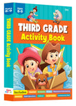 Front cover of the book 'Jumbo Smart Scholars: Grade 3 Workbook Activity Book' by Omkidz.