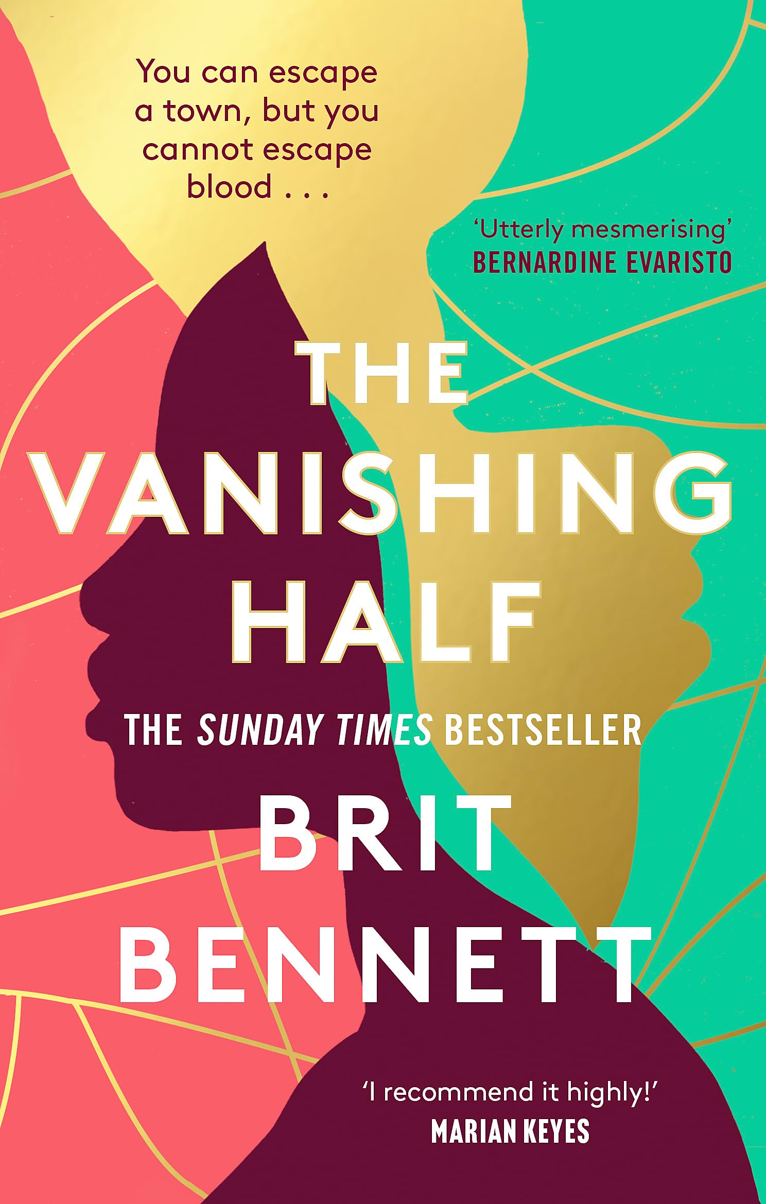 Front cover of the book 'The vanishing half' by Brit Bennett.