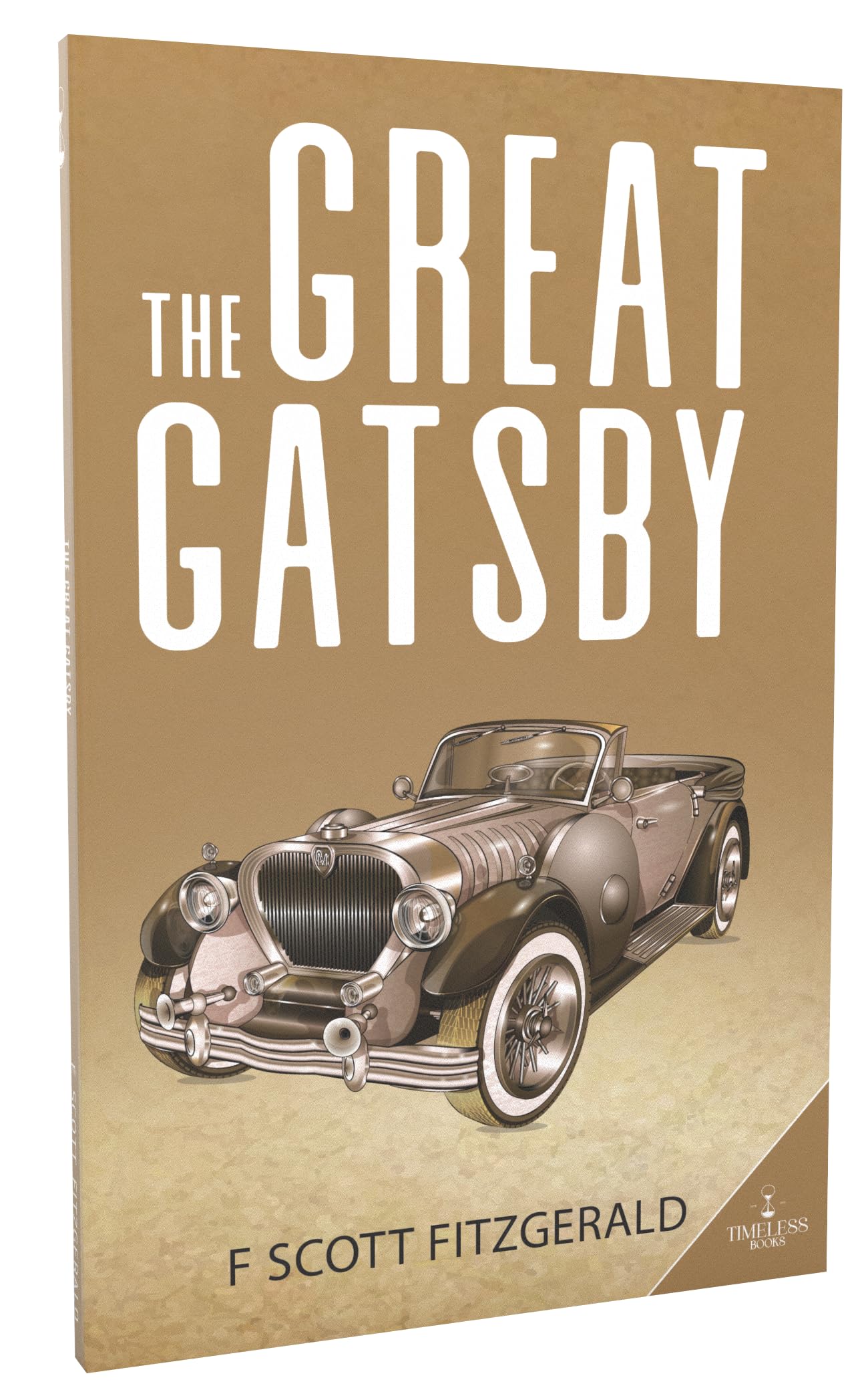Front cover of the book 'The Great Gatsby' by F. Scott Fitzgerald.