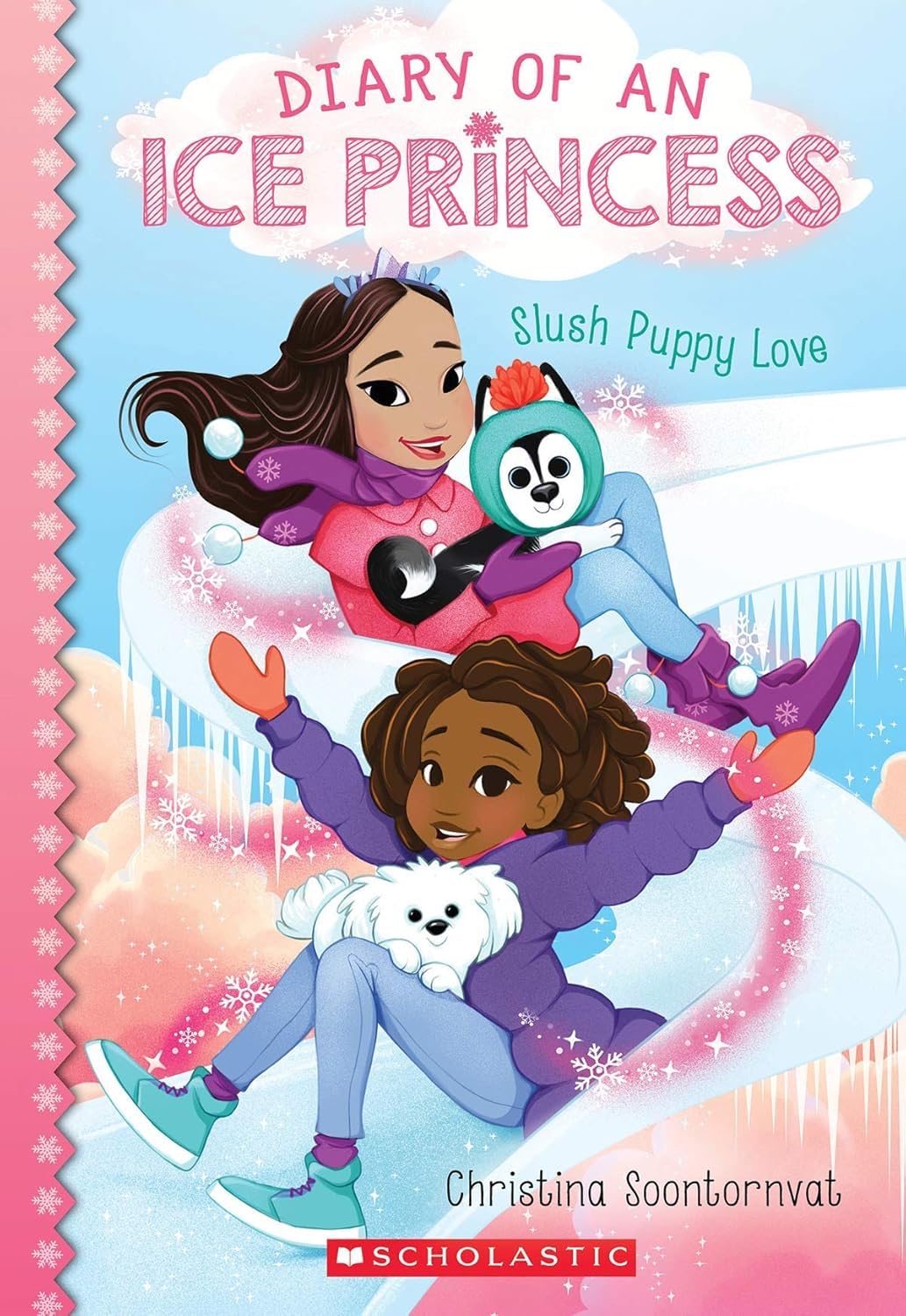 Front cover of the book 'Diary of an Ice Princess #5: Slush Puppy Love' by Christina Soontornvat.