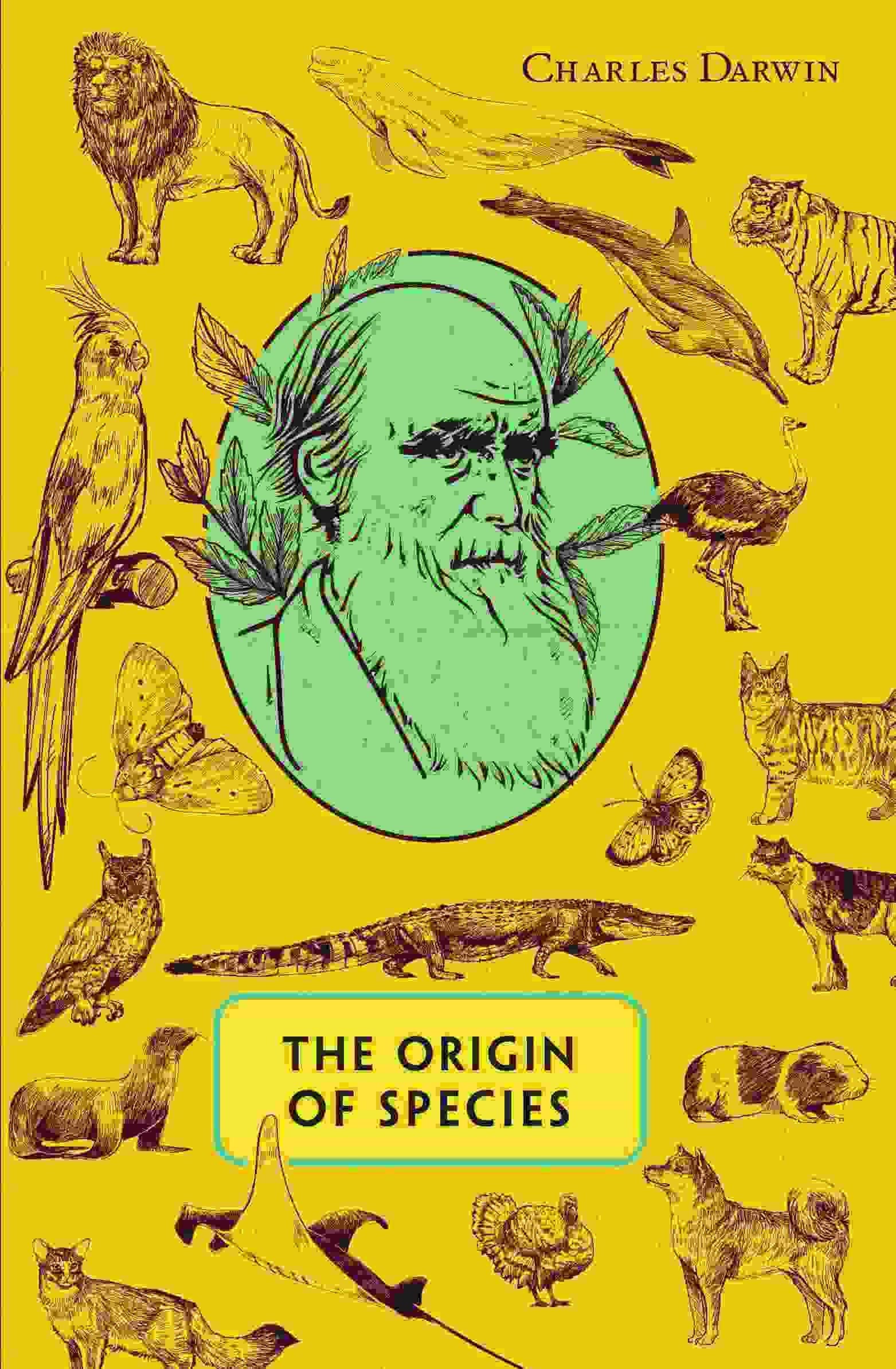 Front cover of the book 'The Origin of Spices' by Charles Darwin.