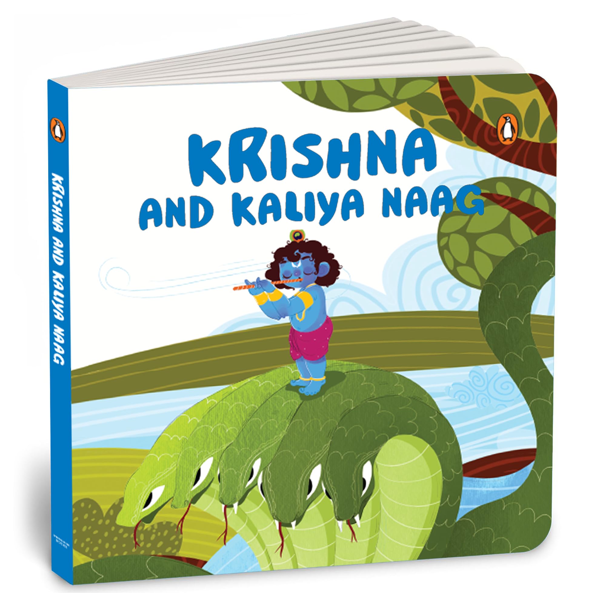 Front cover of the book 'Tales of Hindu Gods and Goddesses: Krishna and Kalia Naag' by Pengiun.