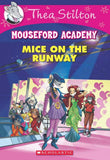 Front cover of the book 'Thea Stilton Mouseford Academy #12: Mice on the Runway' by Geronimo Stilton.