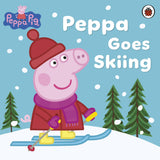 Front cover of the book 'Peppa Pig Peppa Goes Skiing' by Sue Nicholson.