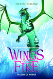 Front cover of the book 'WINGS OF FIRE #09: TALONS OF POWER' by Tui T. Sutherland.