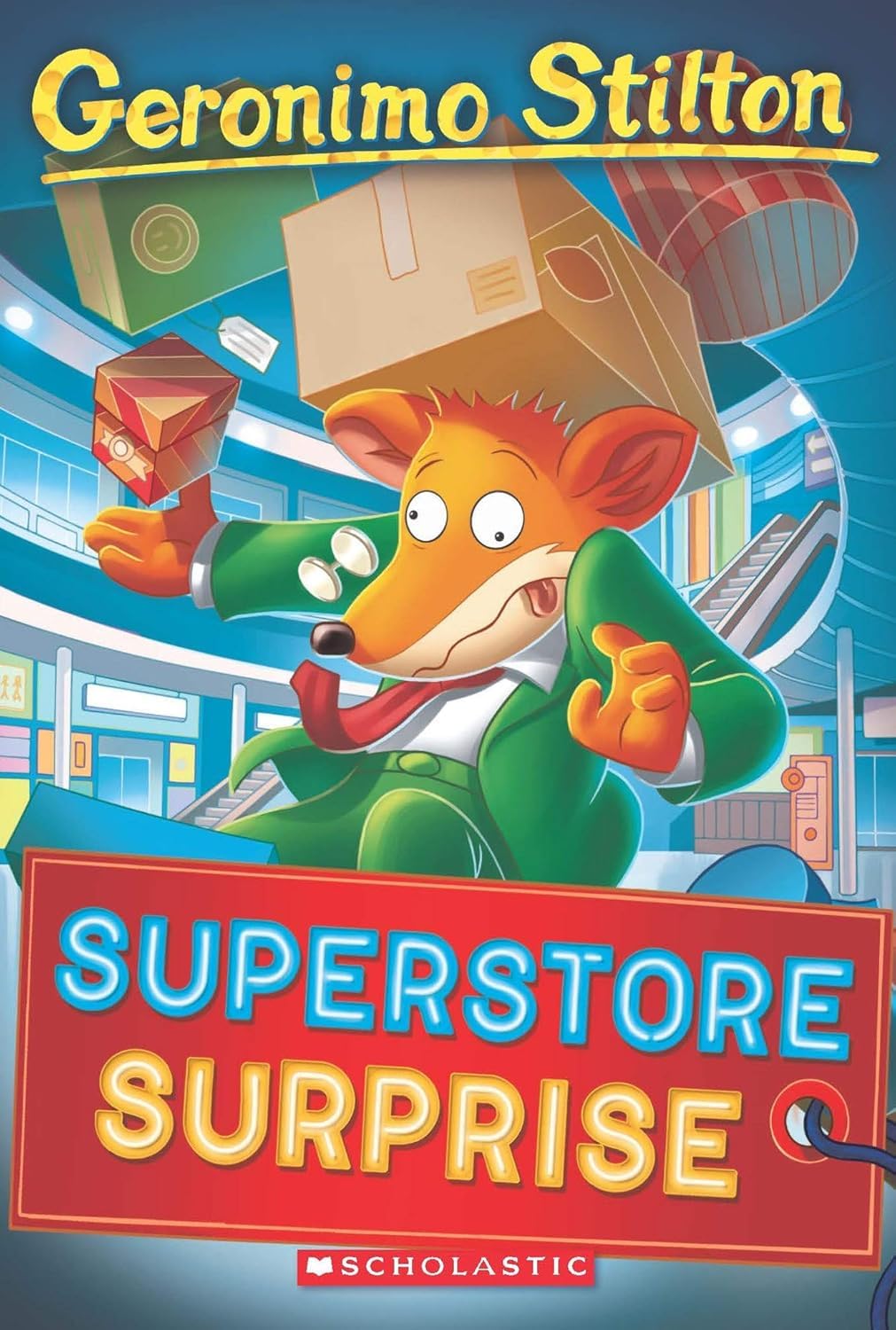Front cover of the book 'Geronimo Stilton #76: Superstore Surprise' by Geronimo Stilton.