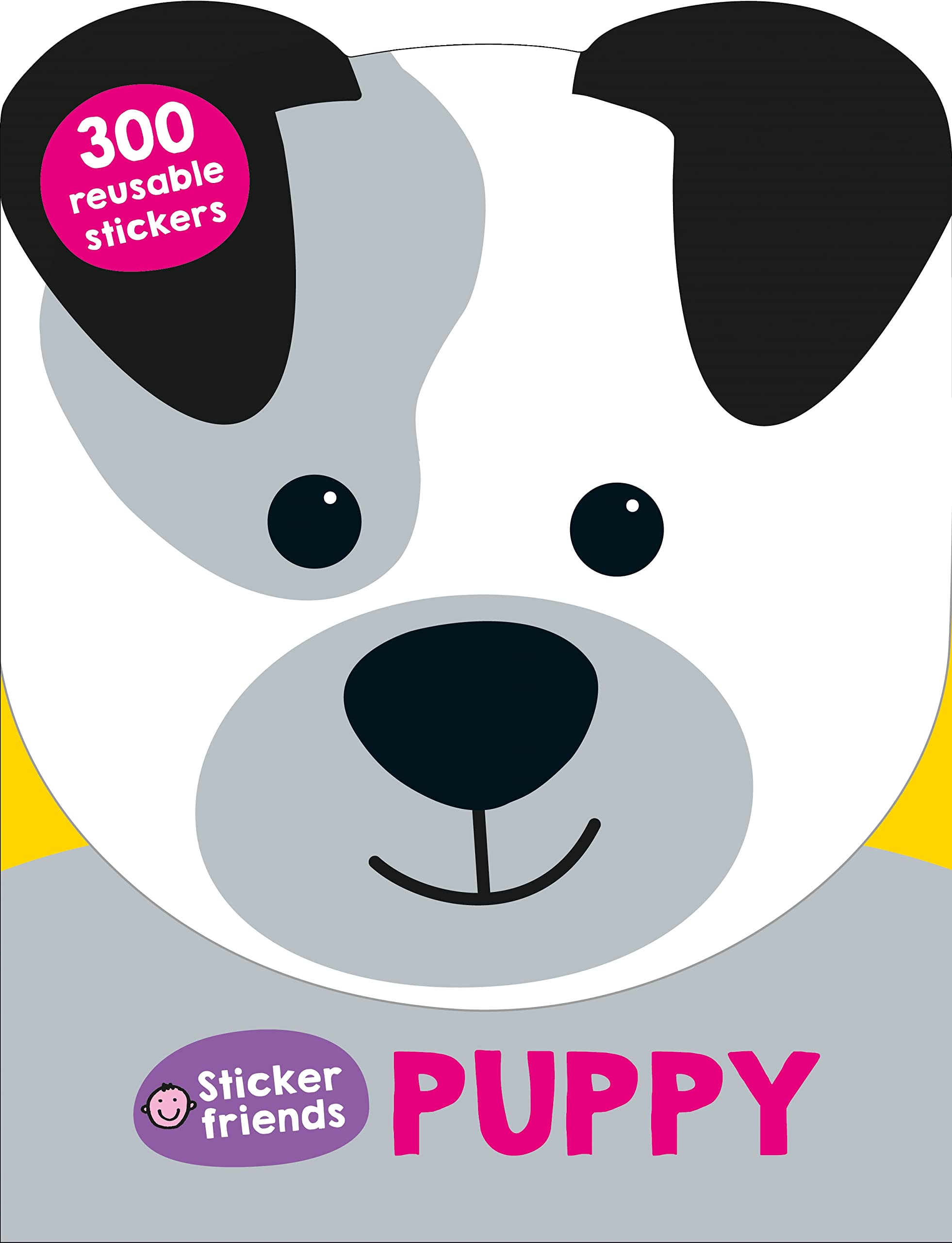 Front cover of the book 'Sticker Friends: Puppy: 300 Reusable Stickers' by Roger Priddy.