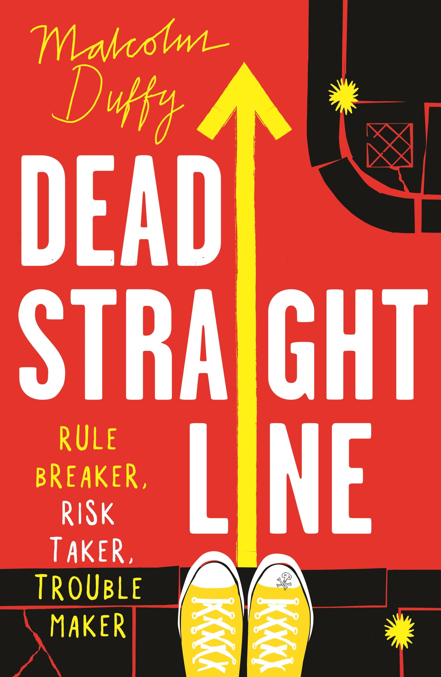 Front cover of the book 'Dead Straight Line' by Malcolm Duffy.