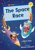 Front cover of the book 'The Space Race (Yellow Early Reader) (Yellow Band)' by Jenny Jinks.