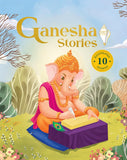 Front cover of the book 'Ganesha Stories: 10 Illustrated Stories of Lord Ganesha for Children I Hindu Mythology | Indian Gods and Goddesses | Bed' by Penguin.