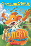 Front cover of the book 'Geronimo Stilton #75: The Sticky Situation' by Geronimo Stilton.