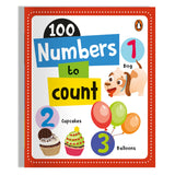 Front cover of the Board Book book '100 Numbers to Count: Board Book of Numbers 1 to 100 for PreSchool Kids, Toddlers' by Na.
