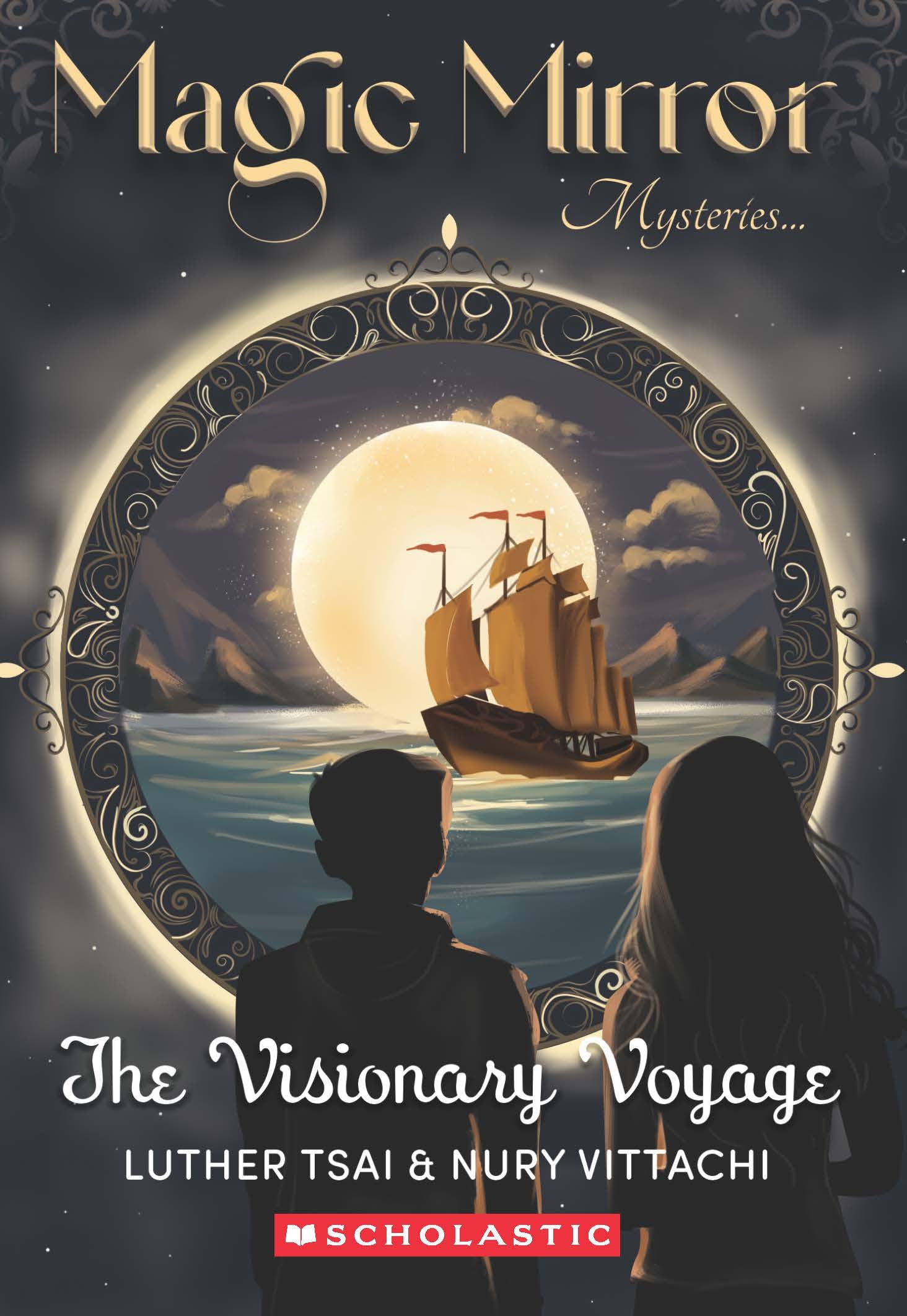 Front cover of the book 'The Visionary Voyage (Magic Mirror Mystery)' by Nury Vittachi.